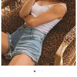 REVICE, yin yang denim shorts, size 29, NWT